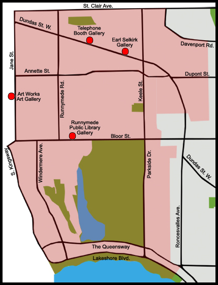 Map of High Park/Junction